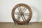 Vintage Ox Cart Wheel on Stand