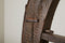 Vintage Ox Cart Wheel on Stand