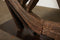 Vintage Ox Cart Wheel on Stand