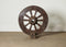 Vintage Ox Cart Wheel on Stand