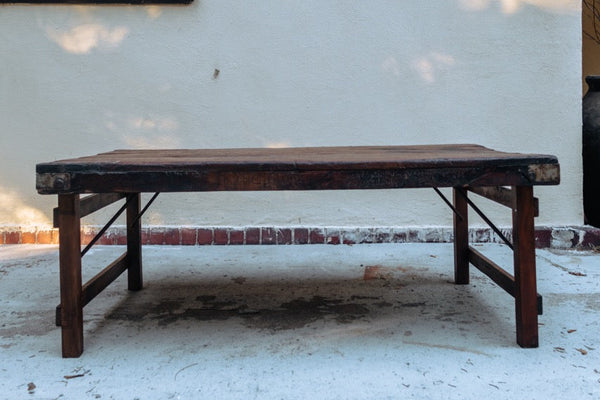 **Reclaimed Wood Folding Coffee Table**