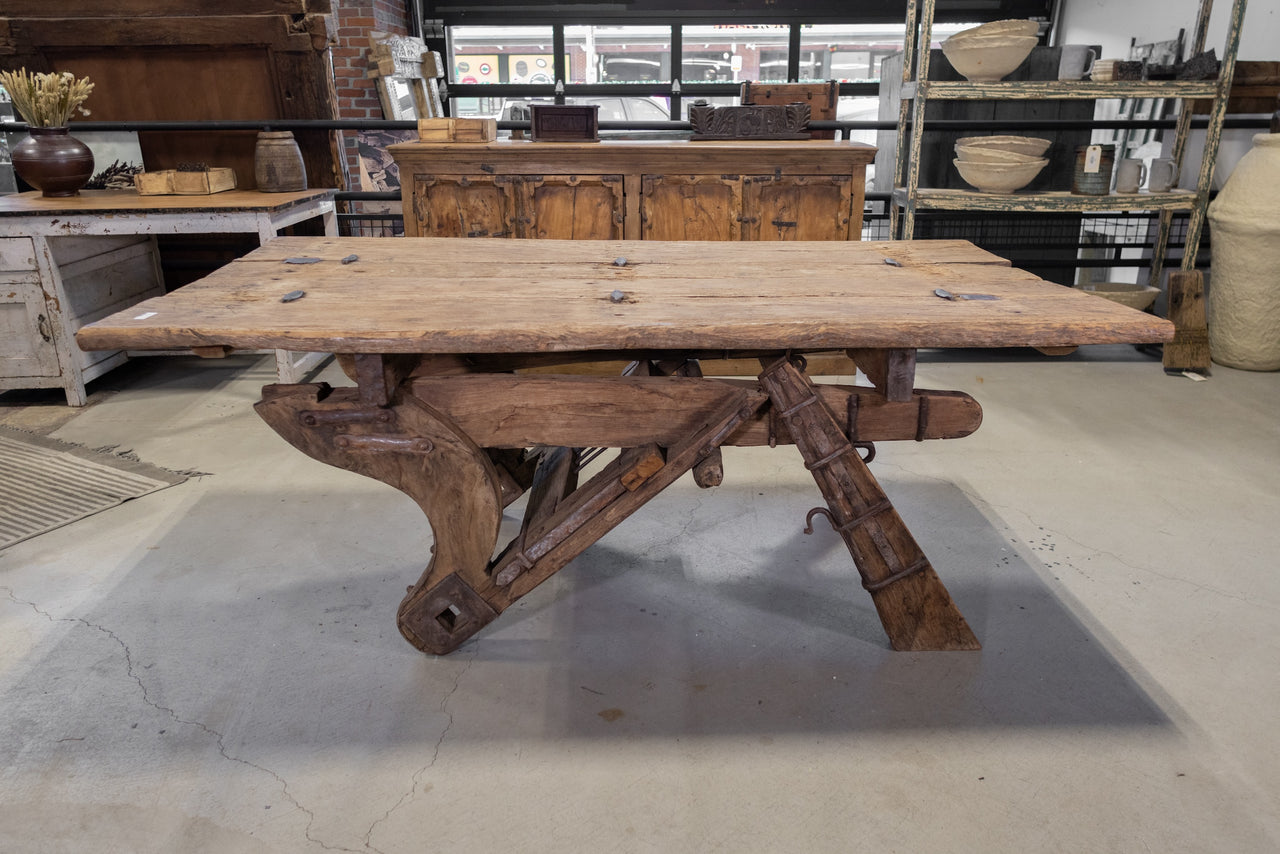 Ox Cart Dining Table