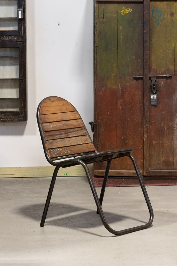 Vintage Metal & Wood Chairs