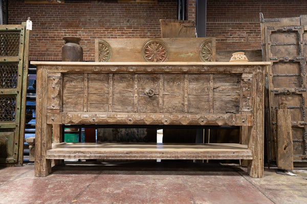 Vintage Teak Console Table