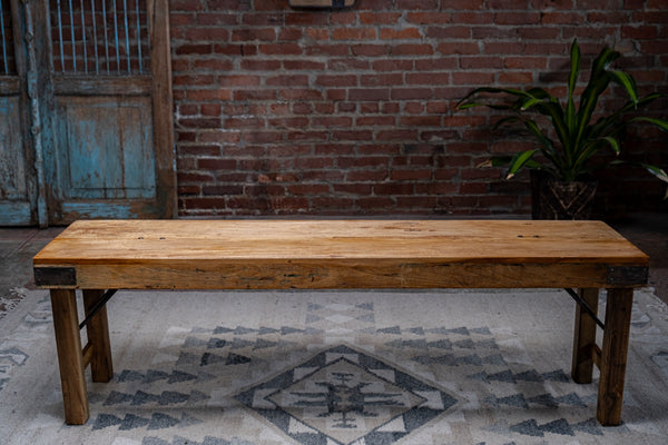 **Teak Folding Bench**