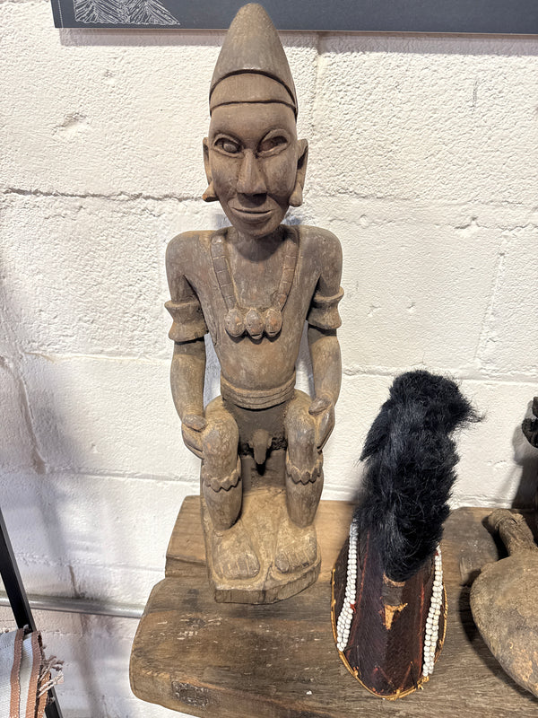 Vintage Konyak Statue