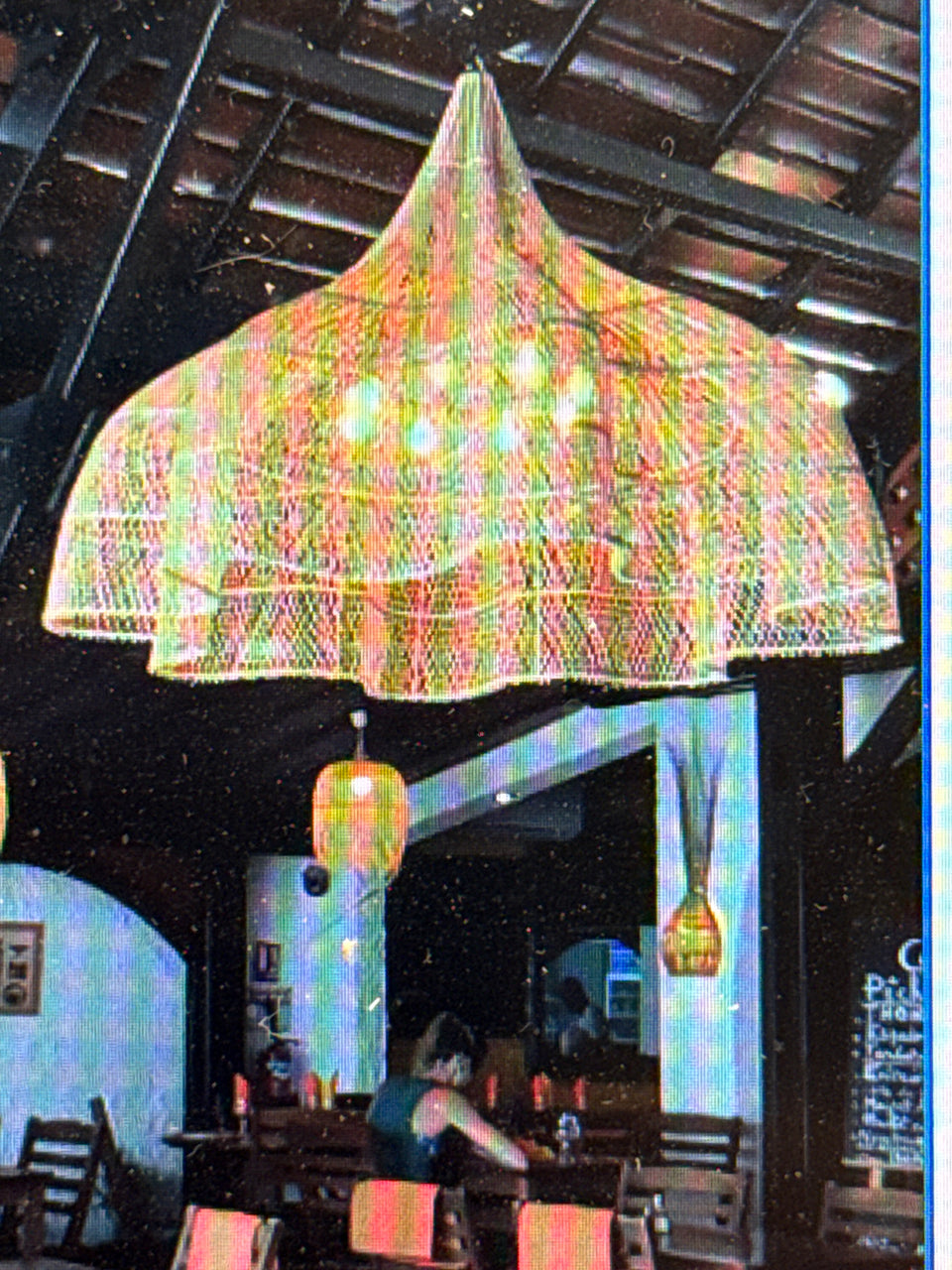 Handmade Cane Chandelier