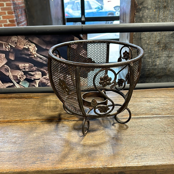 Iron Planter/Candle Holder