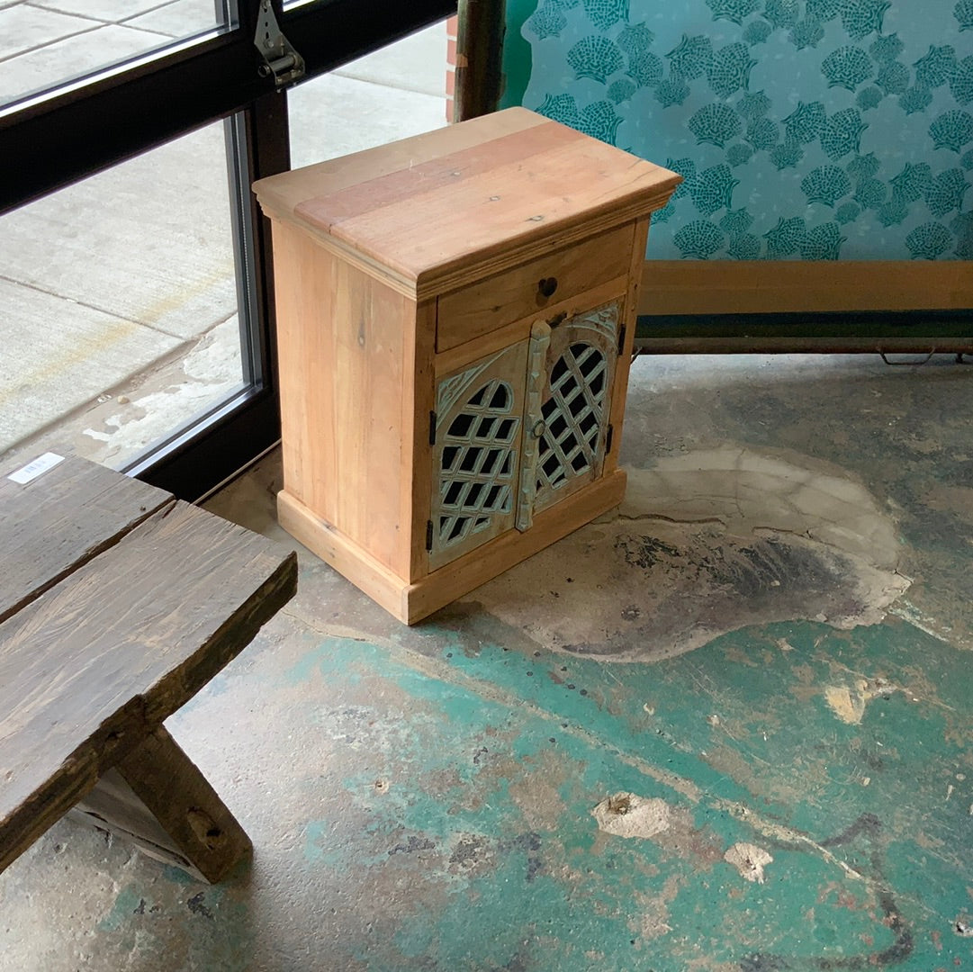 Side Table w Blue Door