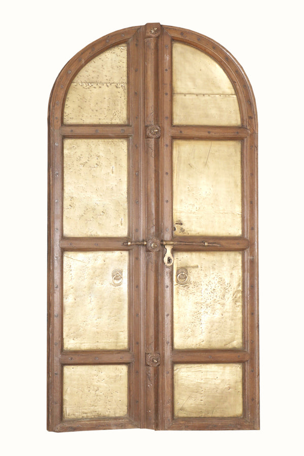 Brass & Teak Door