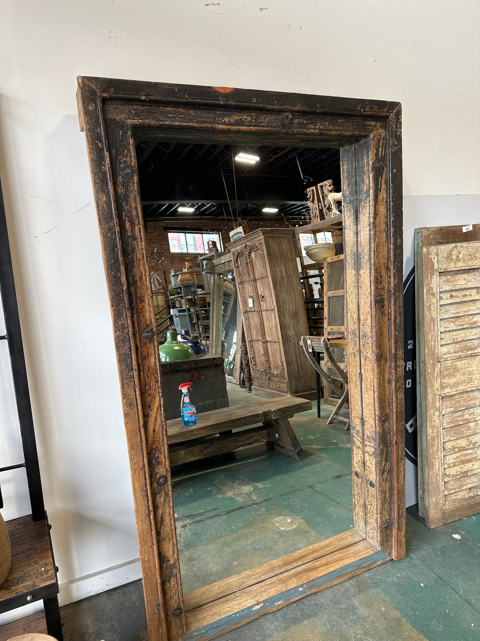 Vintage Teak Mirror