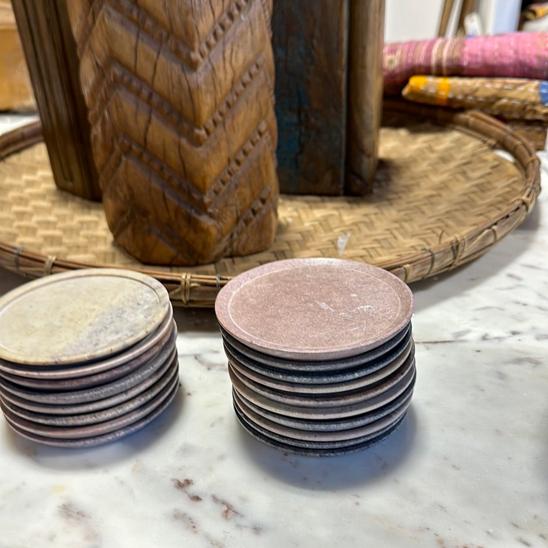 Set of 4 Marble Coasters – Bass And Bennett Trading Company