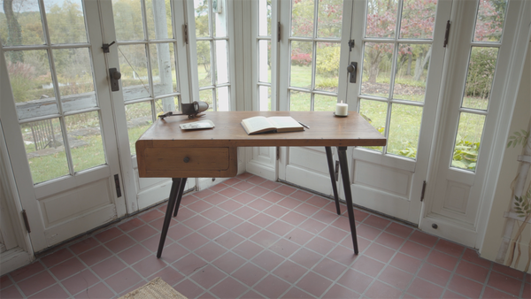 **Vintage Teak Desk**