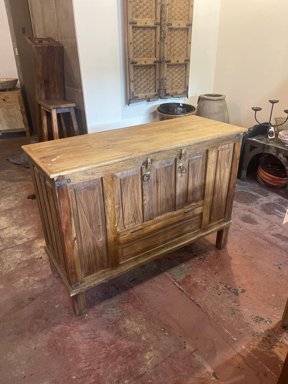 Small teak buffet