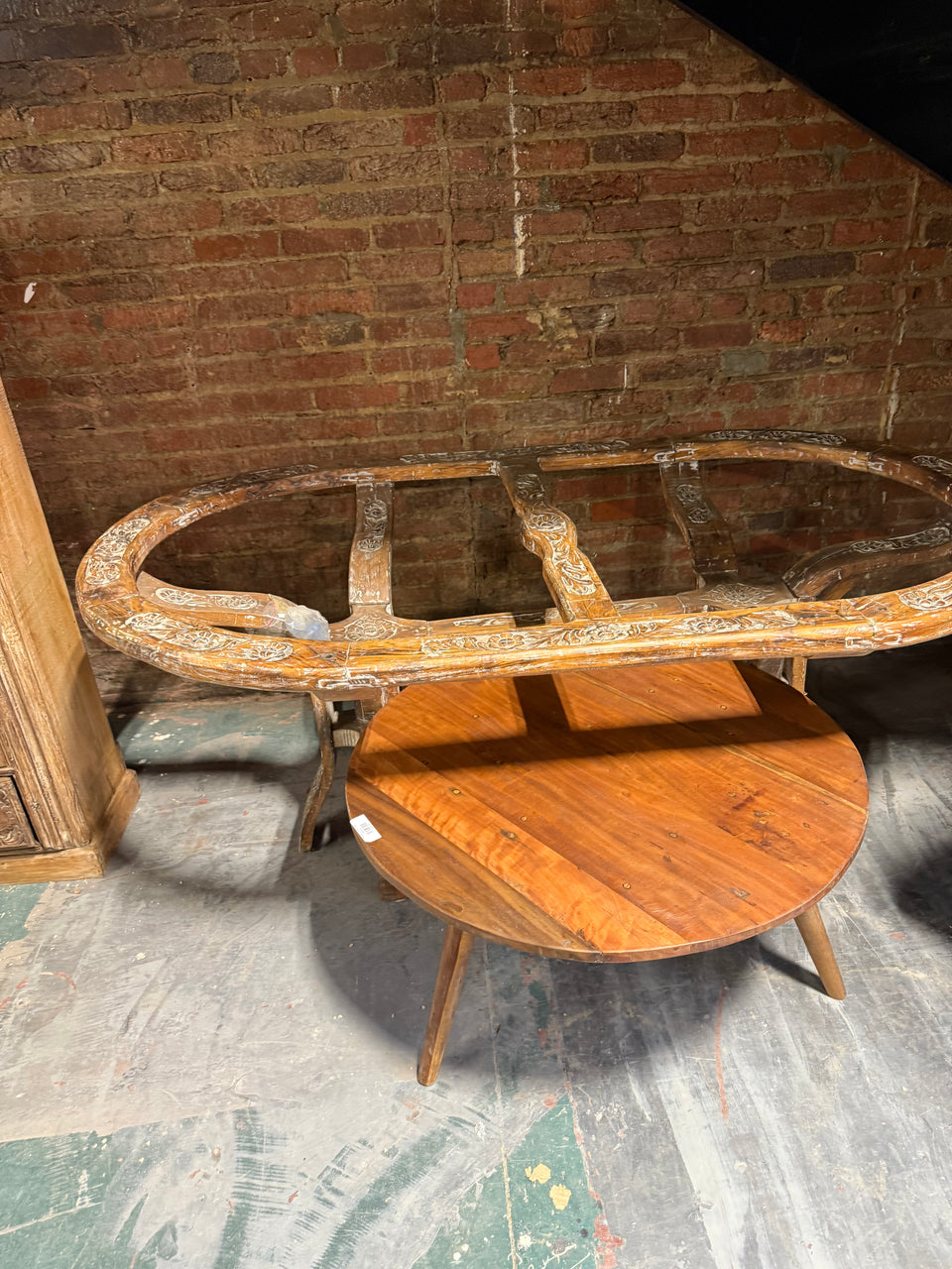 Carved Teak Dining Table