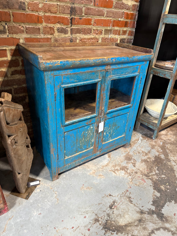 Blue Display Cabinet