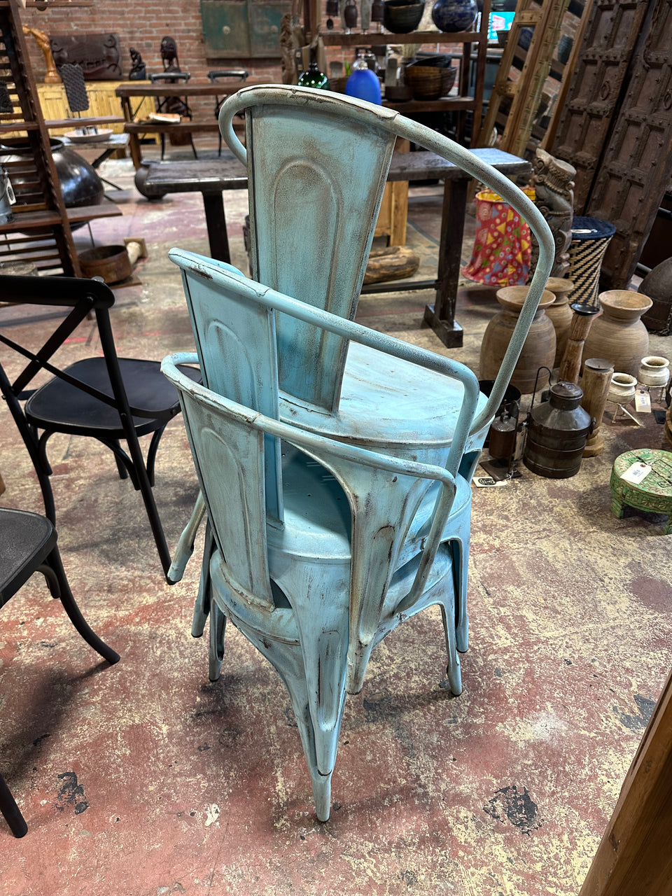 Metal Stacking Chairs