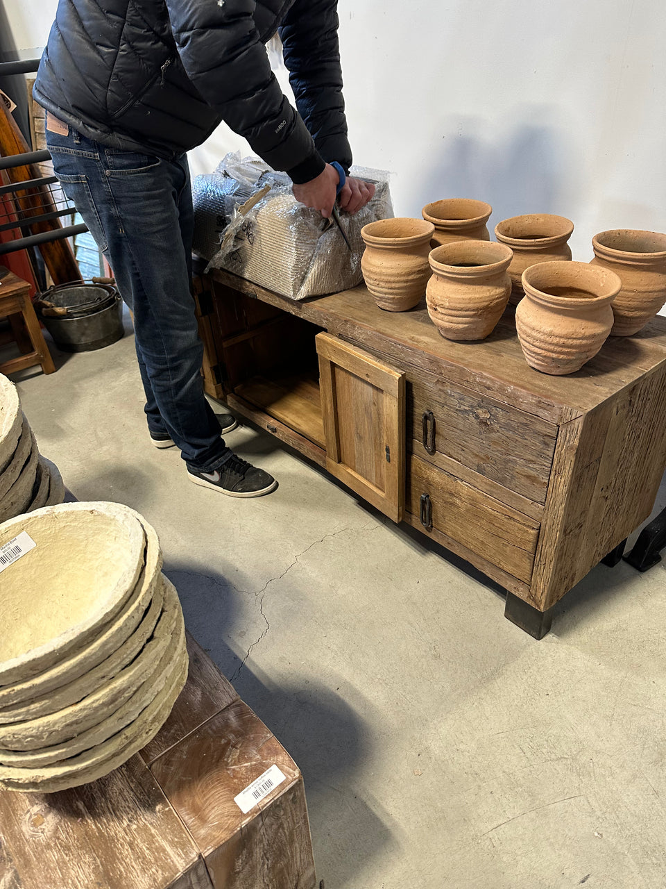 Sleeper Wood Console