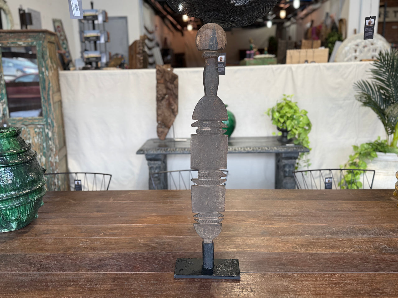 Carved Berber Tent Pole