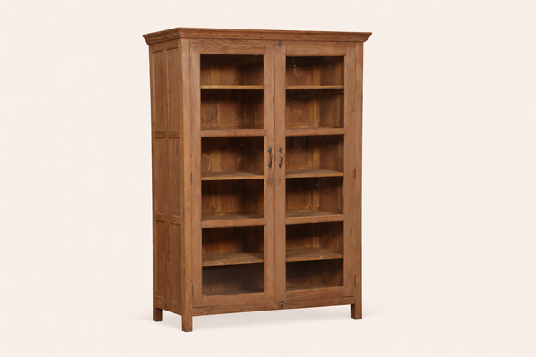 Teak & Glass Display