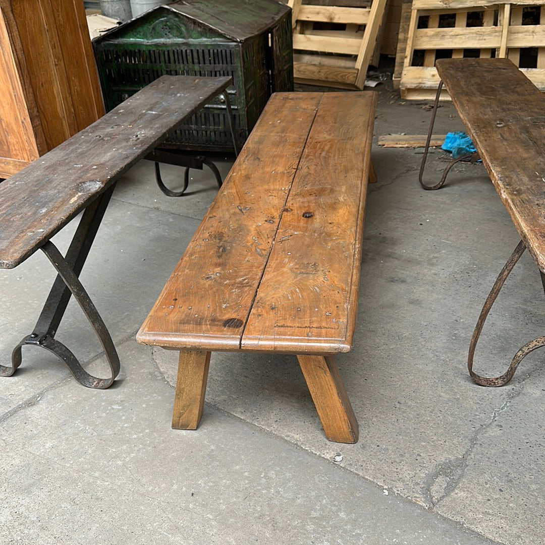 Low Teak Bench