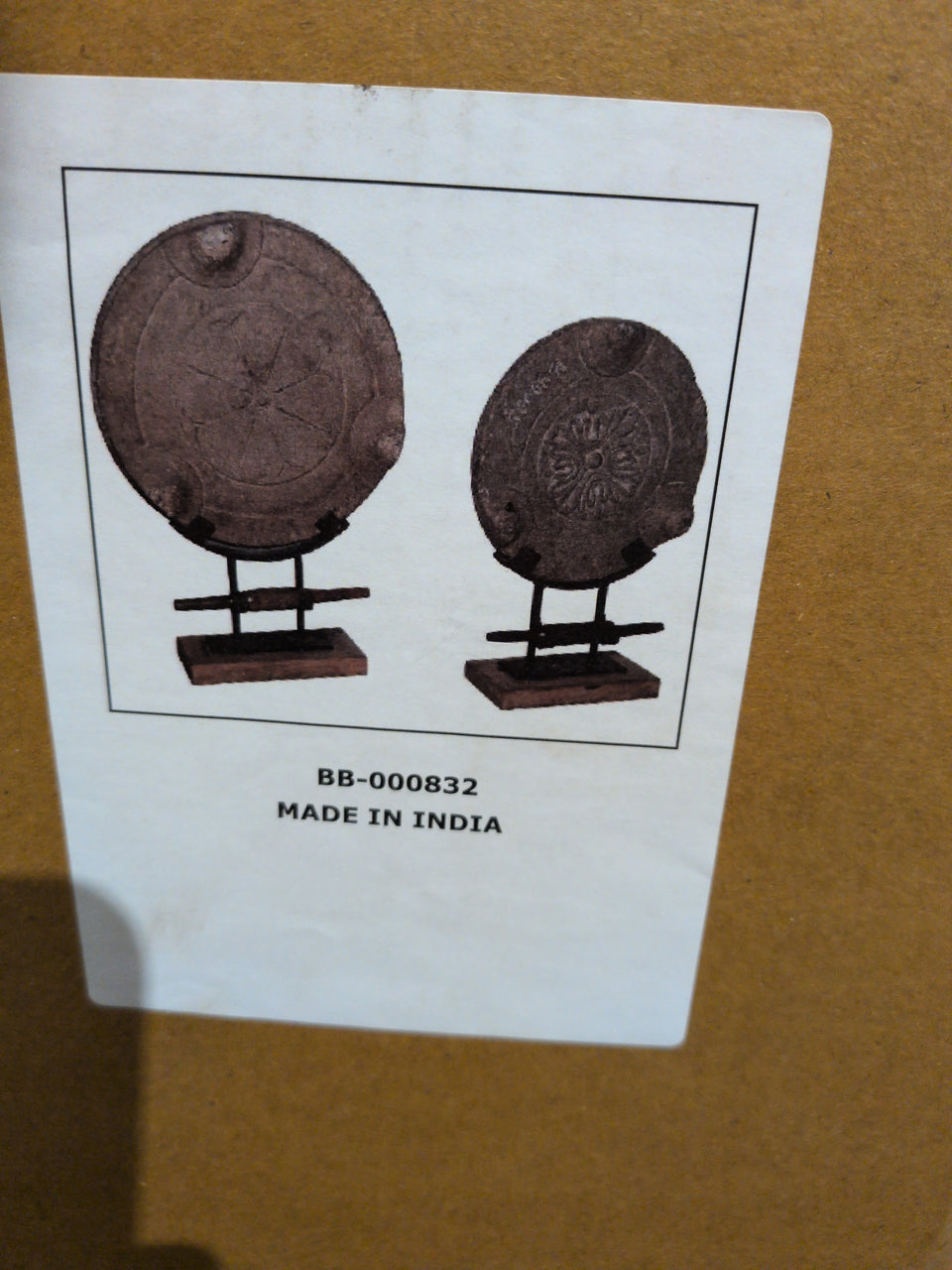 Chapati plate on stand