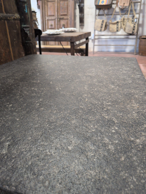 Iron Table w Stone Top