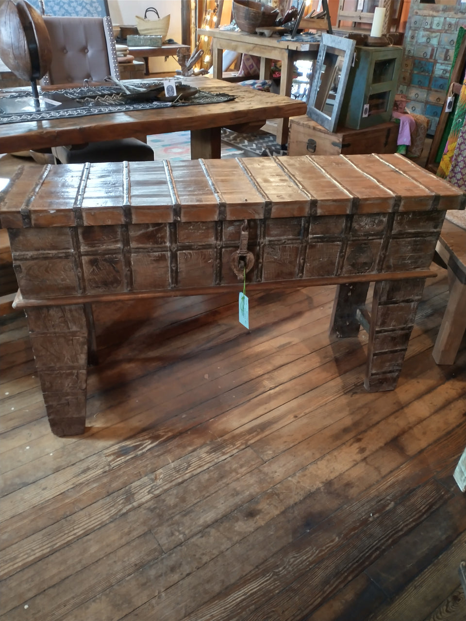 Vintage Teak Trunk Console