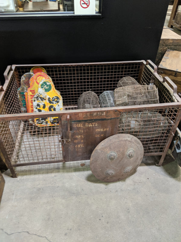 Vintage Factory Storage Bins