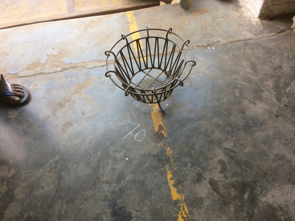 Iron Basket Planters