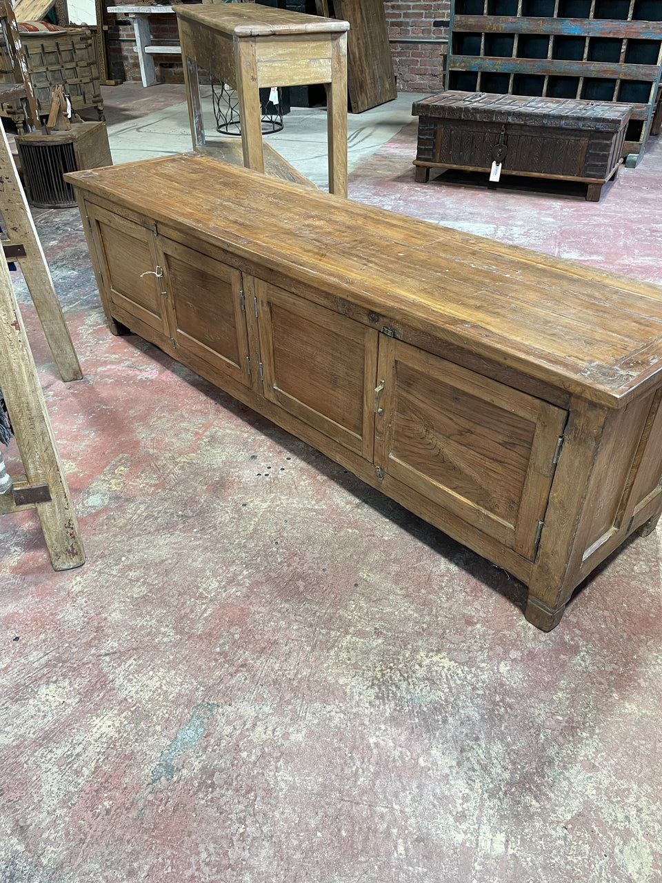 Low Teak Console