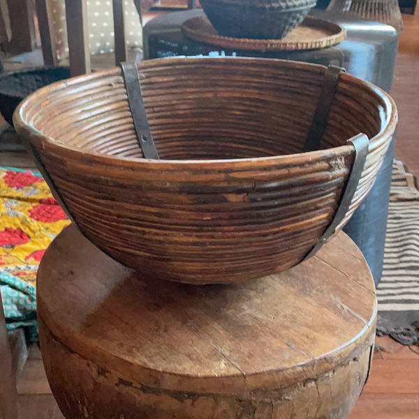 Vintage Bamboo Basket