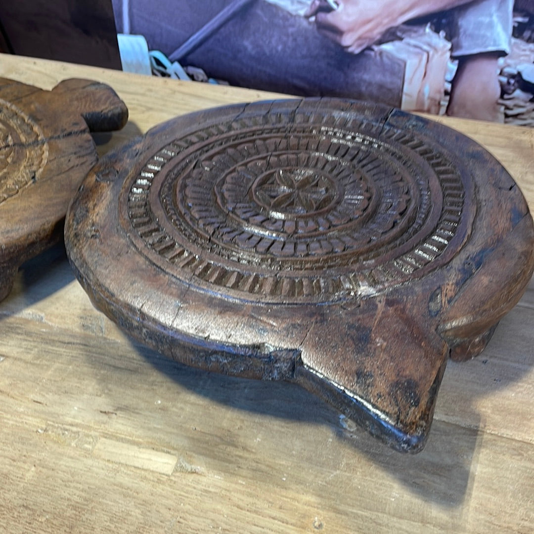 Carved Chapati Plates