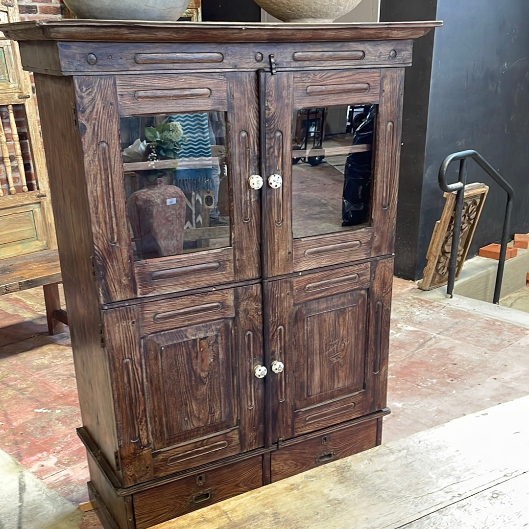 Vintage dark wood cabinet