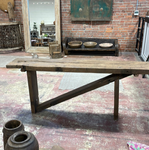 Bhatta Wood N Shaped Console